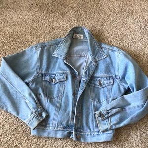Cropped Vintage Jean Jacket